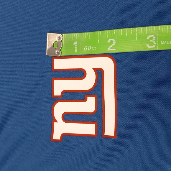 NFL TEAM APPAREL, NY GIANTS, BLUE AND RED SHORTSLEEVE POLO SHIRT - Picture 7 of 10